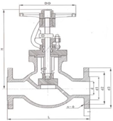 J40W American Standard Globe Valve Series constructral diagram