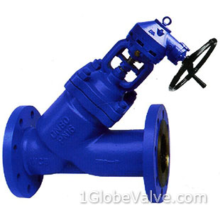 Sizes and Weights of PN 16 (1.6 MPa) DIN Y Pattern Bellows Seal Globe Valve with Worm Gear