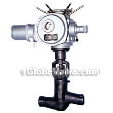 Electric cast steel self-sealing tightly globe valves