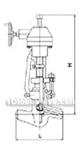 Electric cast steel self-sealing tightly globe valve constructral diagram(pic2)