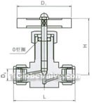 QJ-1A pneumatic pipeline globe valve constructral diagram(pic2)