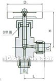 QJ-1B pneumatic angle pipeline globe valve constructral diagram(pic2)